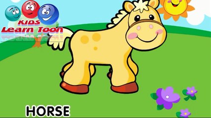 Animals and Animal Sounds Cartoon - اصوات الحيوانات الانجليزي