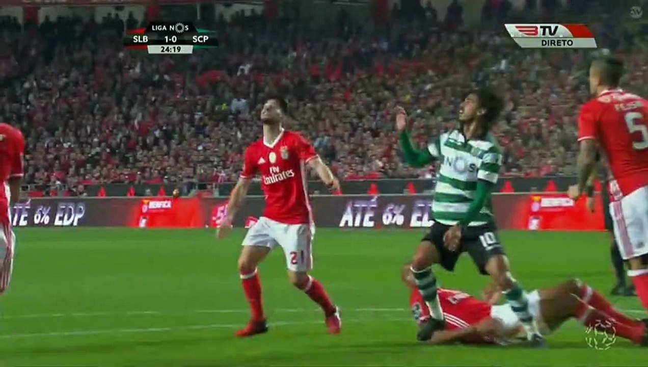 Eduardo Salvio Goal HD - Benfica	1-0	Sporting 11.12.2016