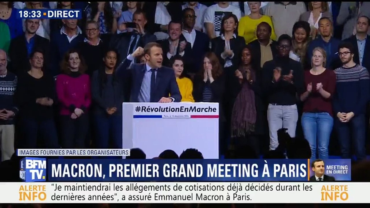 Macron s'enflamme et hurle lors de son meeting