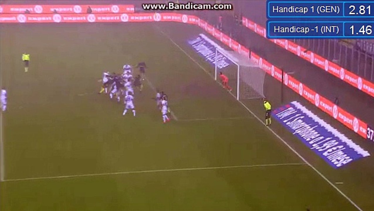 Marcelo Brozovic - GOAL - Inter 1 - 0 Genoa 2016-12-11