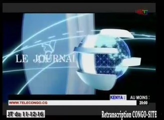 Journal de 20h TVCongo du dimanche 11 décembre 2016 -By Congo-Site