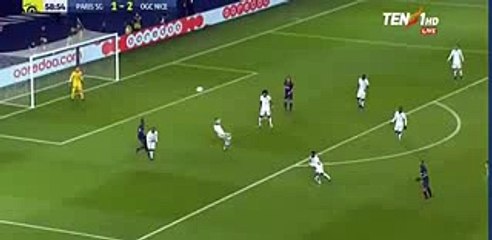 Edinson Cavani Second Goal - PSG 2-2 Nice 11-12-2016