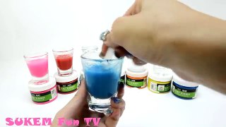 How to make Glitter Jelly Pudding RainbowLearning Learn Colors Play doh for Children Sukem Fun