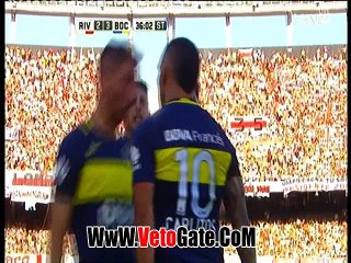 الهدف الثالث بوكا جونيور فى ريفر بليت