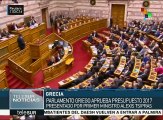 Aprueba senado de Grecia el presupuesto 2017