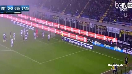 اهداف مباراه انتر ميلان وجنوى 11-12-2016