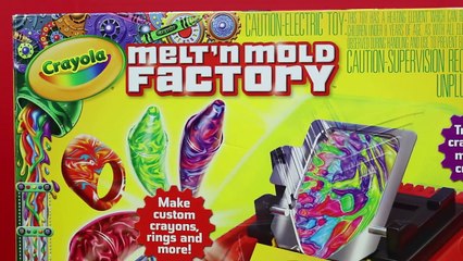Crayola Crayon Melt N Mold Factory with Frozen Disney Anna and Toy Story Rex Dinosaur
