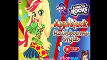 ♥♥ My Little Pony Equestria Girls Rainbow Rocks Applejack Dress Up Full Game for Girls HD♥♥