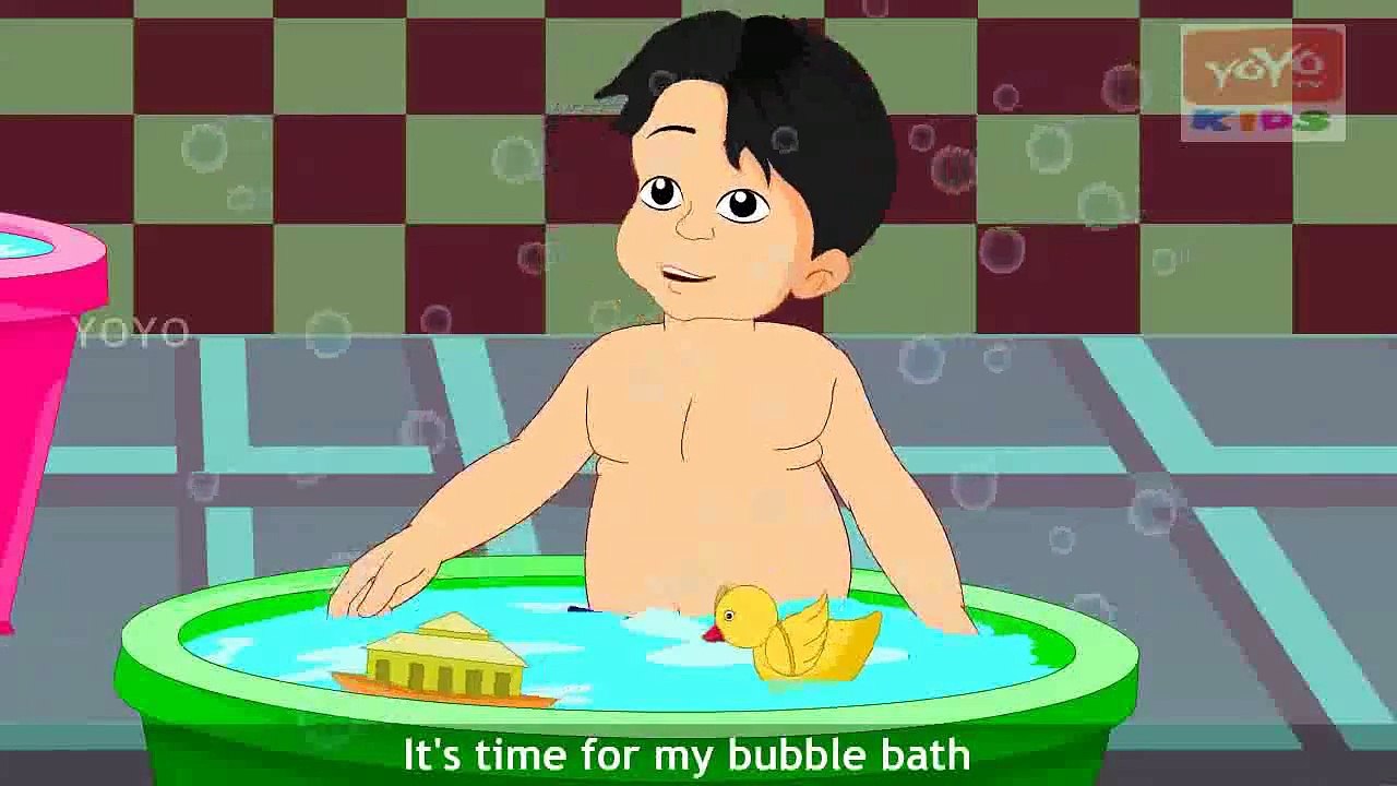 Bubble Bath Nursery Rhyme With Lyrics || Funny Kids Rhymes || Kids ...