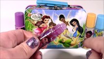 Disney Fairies Tinkerbell Hair Set! Brush Fairy Hair Extensions Clips! LIP GLOSS! FROZEN Elsa! FUN