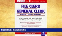 Buy NOW  File Clerk/General Clerk 9th ed (Arco Civil Service Test Tutor) Arco  Book