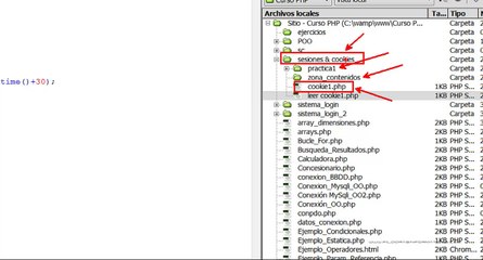 64.Curso PHP MySql. Cookies II. Parámetros de cookies.