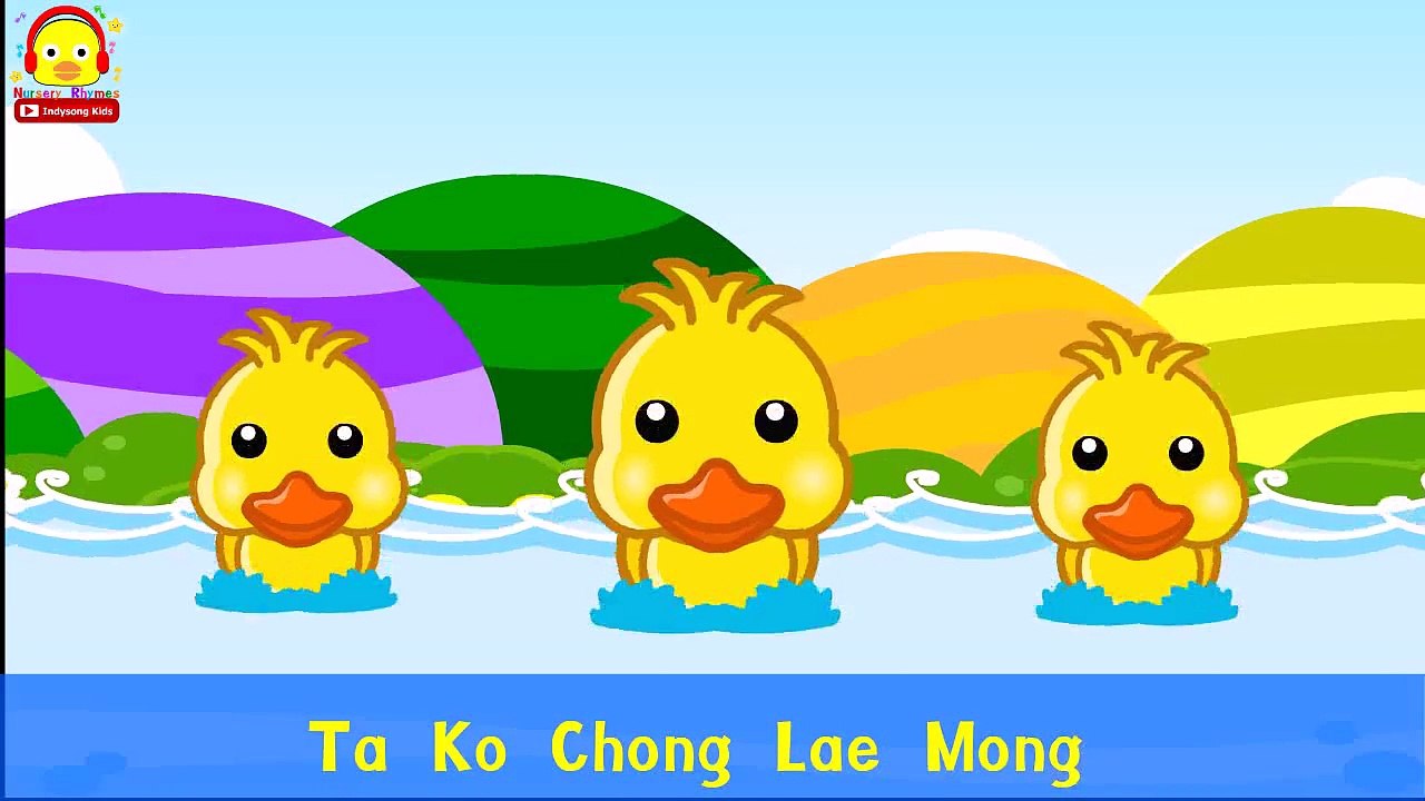 Duck song lyrics Thai karaoke ♫ Kids songs ♫ Nursery Rhymes Indy songs Kids