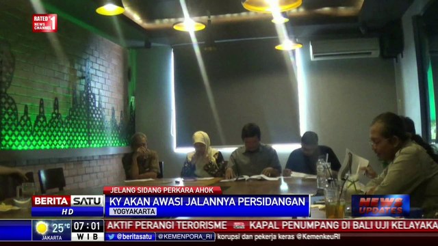 Komisi Yudisial Awasi Jalannya Sidang Ahok