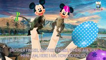 Mickey Mouse Vs Dinosaur Finger Family | Epic And Funny Battle | Nursery Rhymes For Childrens