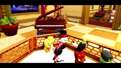 Donald Duck and Minnie Mouse have a BUBBLE BATH with their babies / Nursery Rhyme Playlist