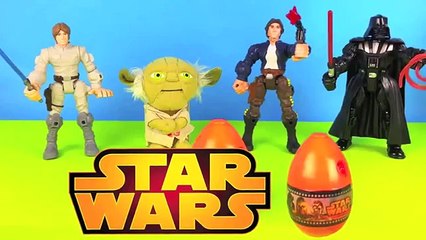 Download Video: Star Wars Surprise Egg Yoda Han Solo Darth Vader Luke Skywalker Boba Fett Build Lego Angry Birds