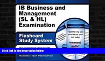 Buy  IB Business and Management (SL and HL) Examination Flashcard Study System: IB Test Practice