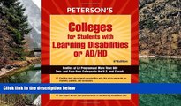 Read Online Peterson s Colleges for Students with Learning Disabilities or AD/HD Audiobook Epub