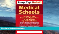 PDF  Essays That Worked for Medical Schools: 40 Essays from Successful Applications to the Nation