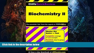 Buy NOW  CliffsQuickReview Biochemistry II (Bk. 2) Frank F Schmidt  Full Book