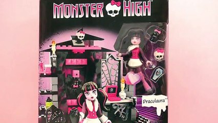 Monster High Mega Bloks Draculauras Vampir Zimmer mit 128 Teilen | Unboxing