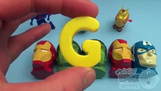 Marvel Avengers Surprise Egg Learn-A-Word! Spelling Words Starting With G! Lesson 5