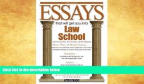 Buy  Essays That Will Get You into Law School (Barron s Essays That Will Get You Into Law School)