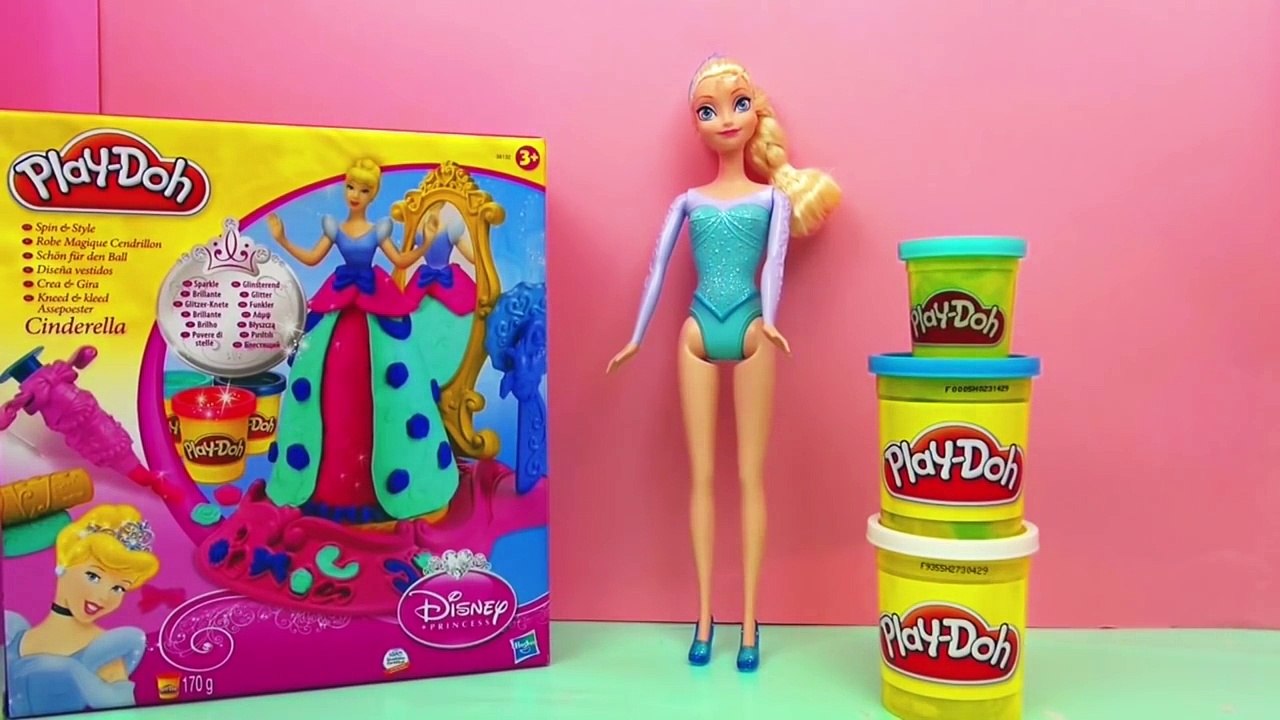 Disney Reine des Neiges PRINCESSE ELSA avec robe en pâte à modeler