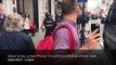 This guy walks into an iPhone store in London & tries breaking his brand phone
