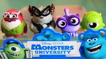 Monsters University Toys Miniatures 3 Monsters Inc Disney Pixar Kids Toys Review