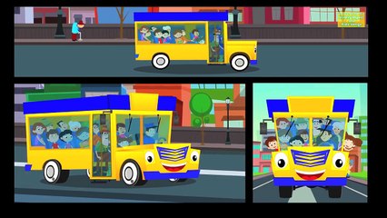 Wheels on the bus | Nursery rhyme song | Kids and childrens video