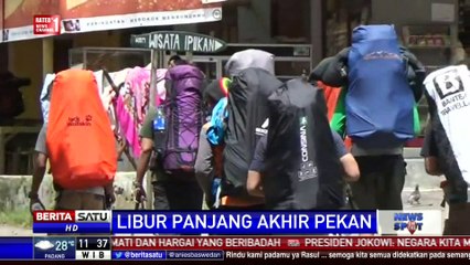 Gunung Ciremai Ramai Didatangi Pengunjung