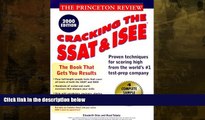 Buy NOW  Cracking the SSAT/ISEE, 2000 Edition Elizabeth Silas  Full Book