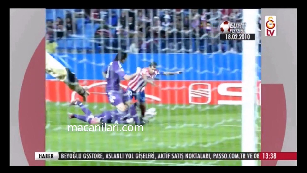 [HD] 18.02.2010 - 2009-2010 UEFA European League Round of 32 1st Leg Atletico Madrid 1-1 Galatasaray