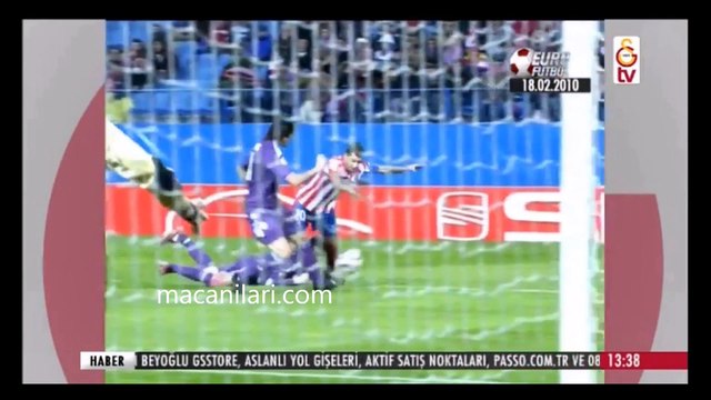 [HD] 18.02.2010 - 2009-2010 UEFA European League Round of 32 1st Leg Atletico Madrid 1-1 Galatasaray