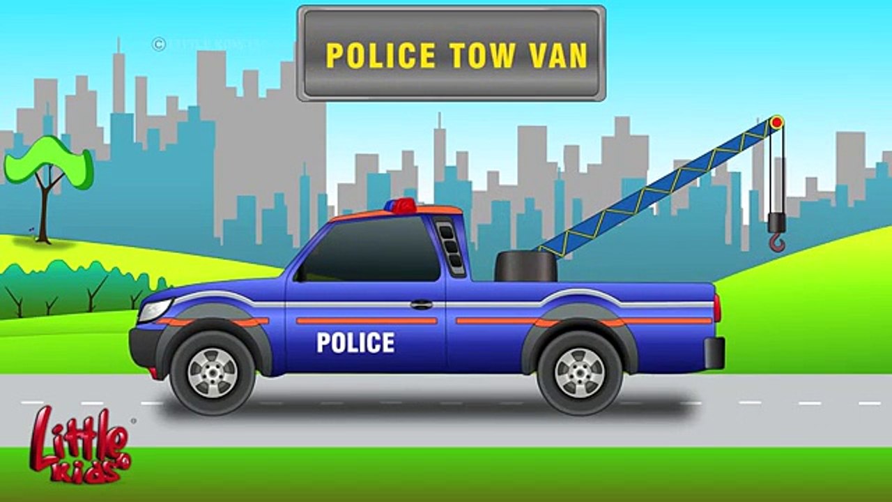 Police Car | Police Vehicles | Cars & Trucks Videos for Children | Little Kids TV