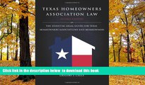 PDF [FREE] DOWNLOAD  Texas Homeowners Association Law, 2nd ed. BOOK ONLINE