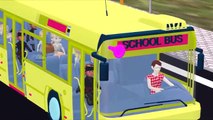 Wheels On The Bus Go Round And Round Nursery Rhymes || Ozu Animal Finger Family Rhymes