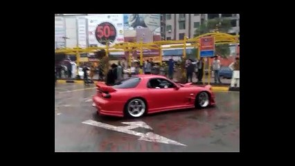 Toyota Supra Drifts At Liberty Market Auto Show