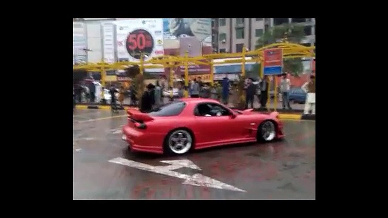 Toyota Supra Drifts At Liberty Market Auto Show