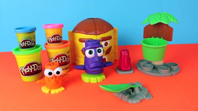 Play Doh Doh Doh Island Squishketball Play Dough Basketball & Animal Hair Extruders DisneyCarToys