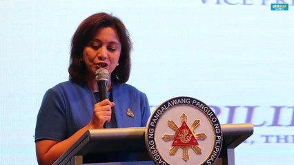 Robredo addresses drugs and criminality