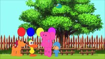 Talking Pocoyo eating Lollipop finger family rhymes for kids | Pocoyo Ice cream Lollipop Funny Song