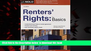 PDF [FREE] DOWNLOAD  Renters  Rights: The Basics BOOK ONLINE
