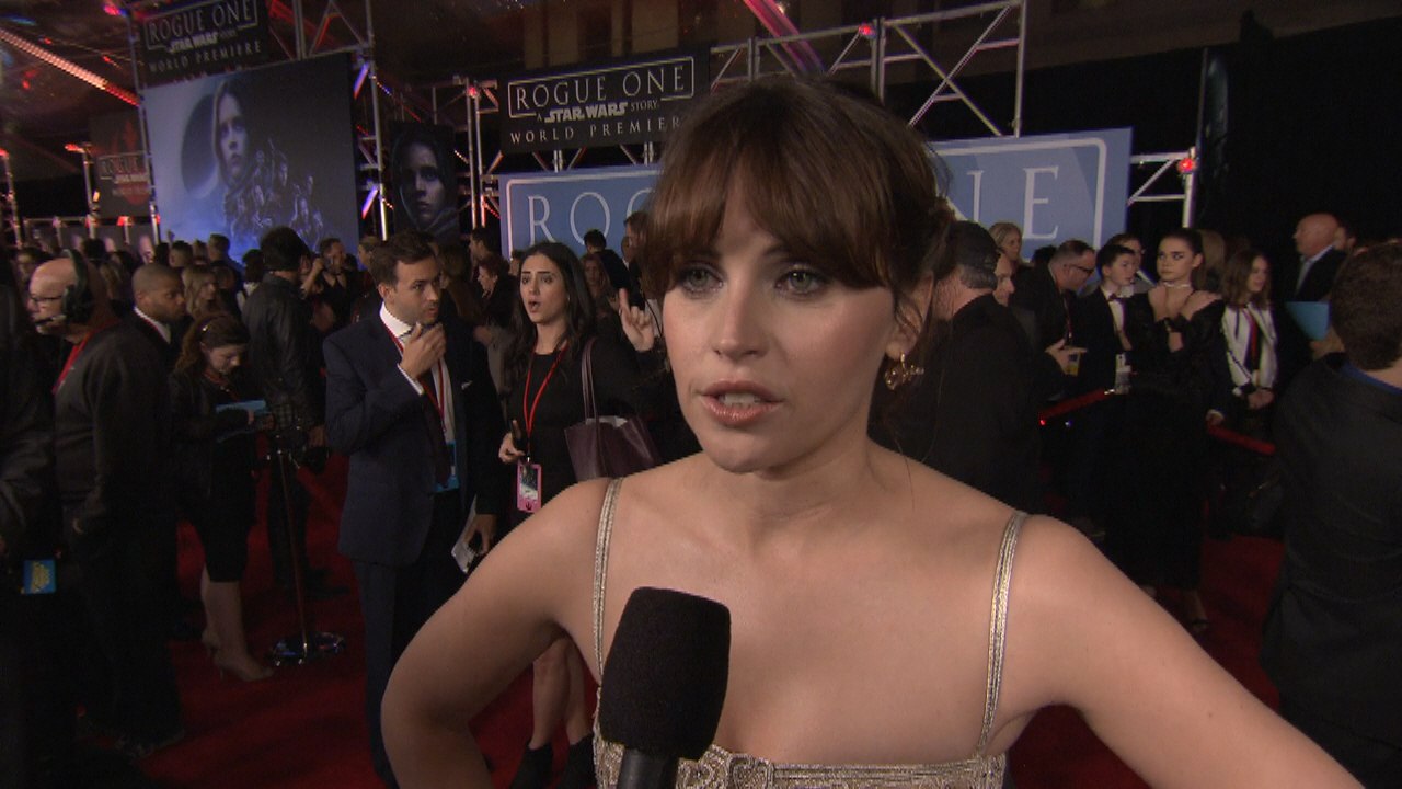 'Rogue One: A Star Wars Story' World Premiere: Felicity Jones