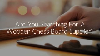 Wooden Chess Board - Chess Classic LTD
