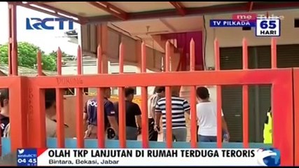 Polisi Olah TKP Lanjutan di Rumah Terduga Teroris