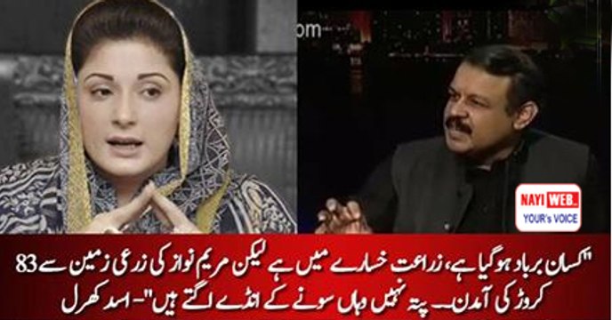 Logon Ko Agriculture Mein Loss Ho Rha Hai Lekin Maryam Nawaz Ki Zameen Mein Lagta Hai Sonay K Anday Ugtay Hain- Asad Kharral