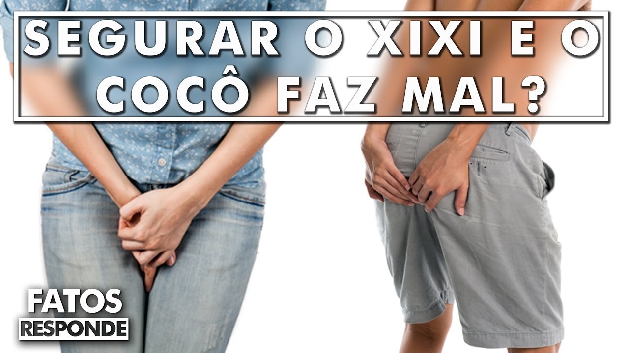 O que pode acontecer se você segurar o Xixi e o Cocô por muito tempo_